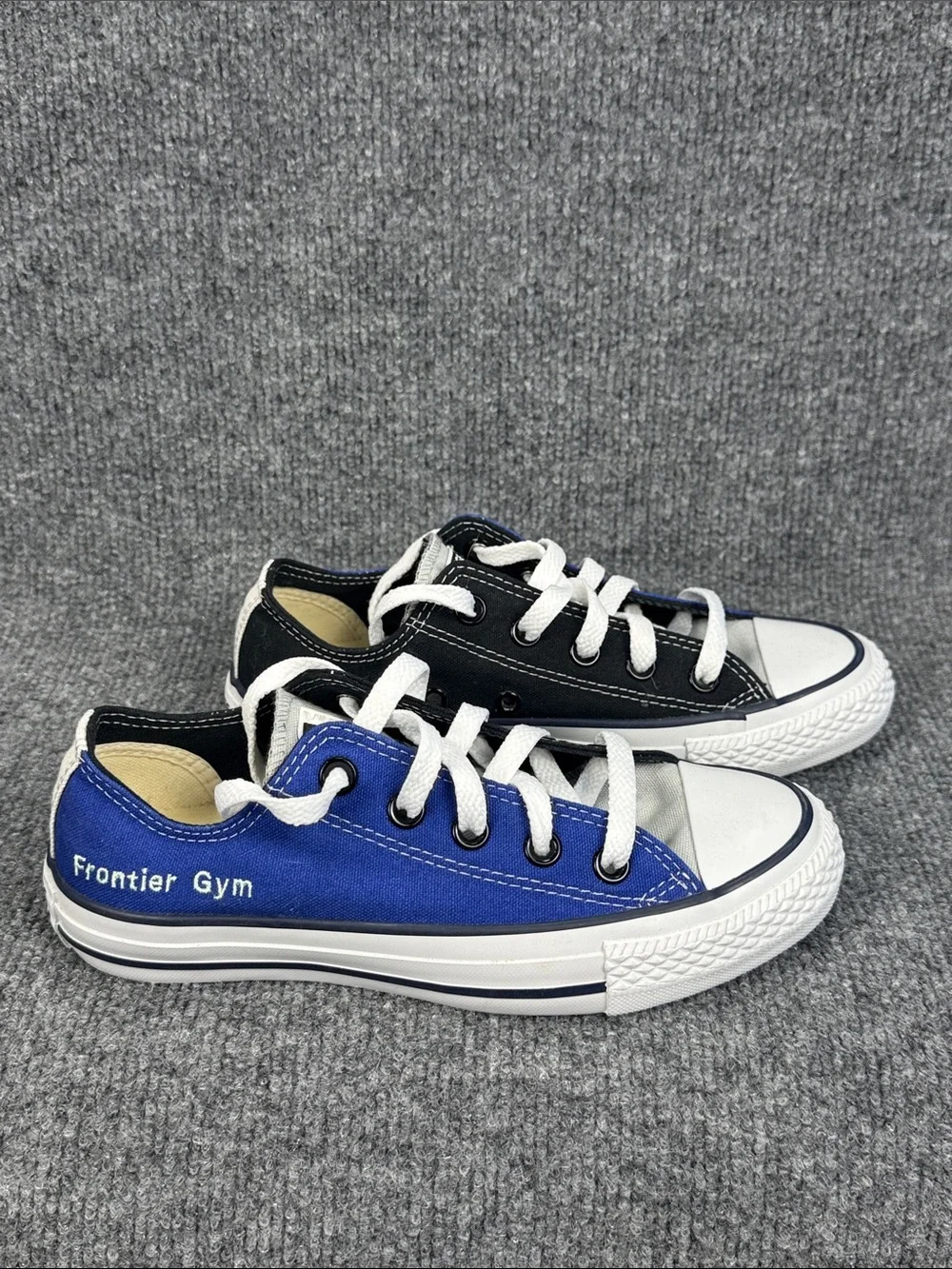 Converse Kids' All Star Low Top Sneakers - Black/Blue/White MEN 3 WMN 5 EU 35